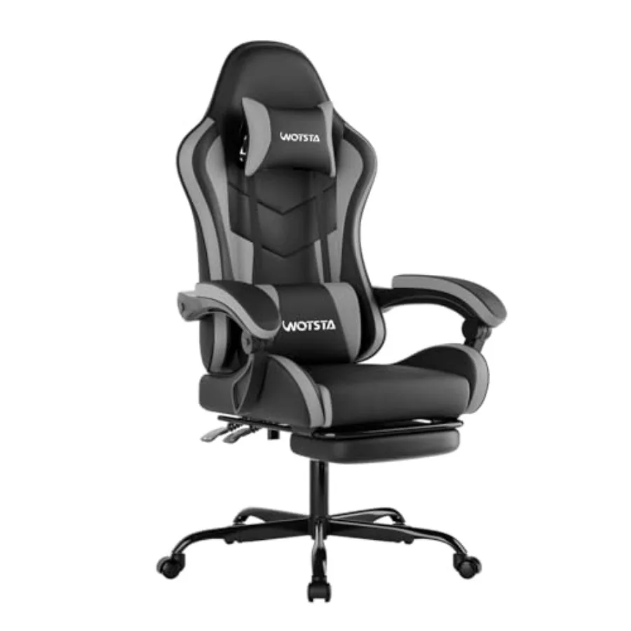 Office Furniture - Ergonomischer Gaming-Bürostuhl mit Fußstütze, Rennsport-Design in